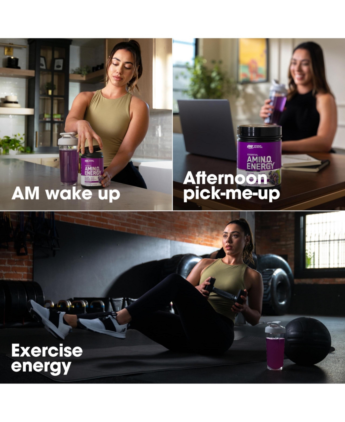 Optimum Nutrition Essential Amin.o. Energy 30 Servings, Blue Raspberry, 100mg Caffeine and 5g Amino Acids for Energy and Recovery
