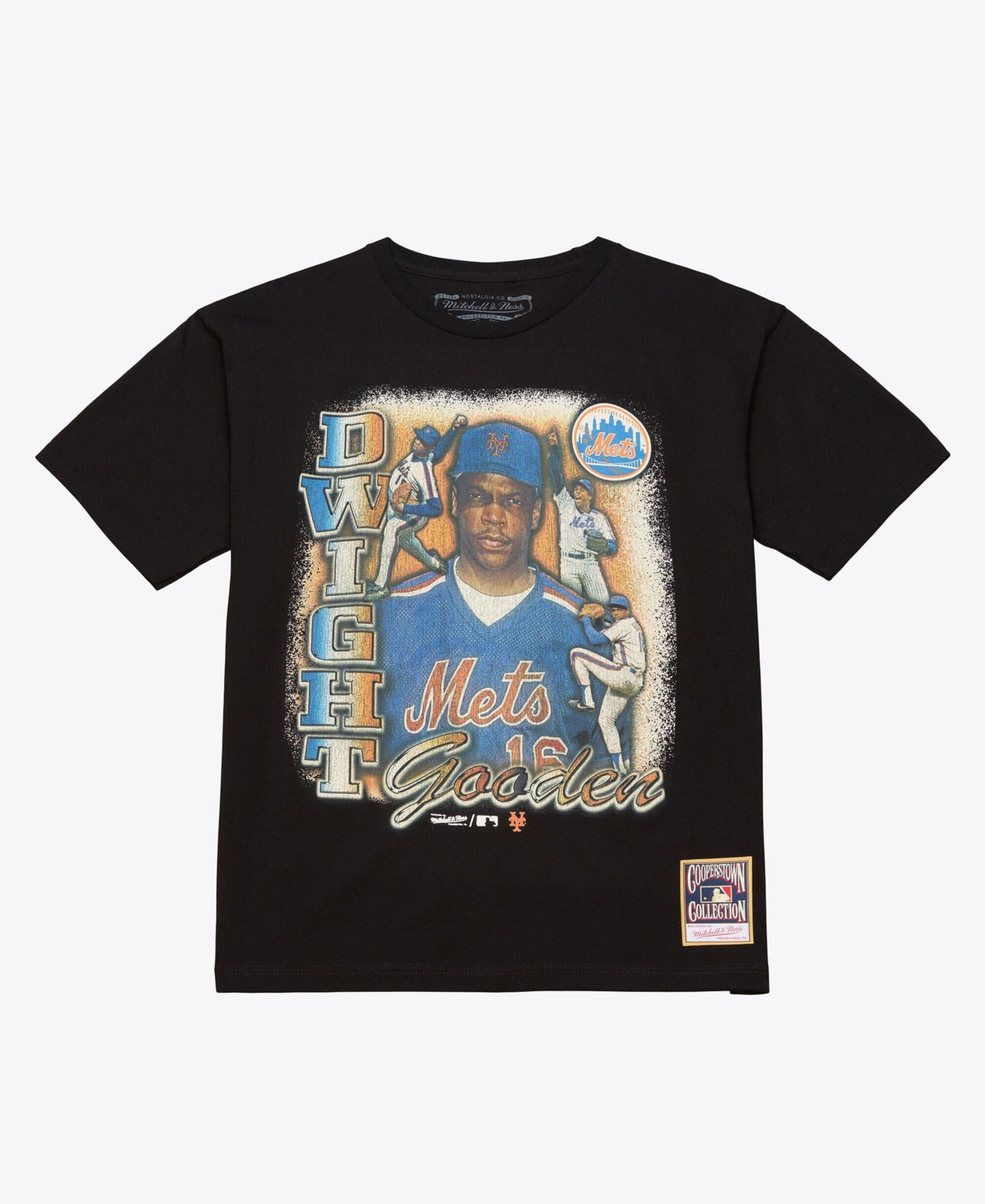 Men's Dwight Gooden Black New York Mets Icon Legendary T-Shirt