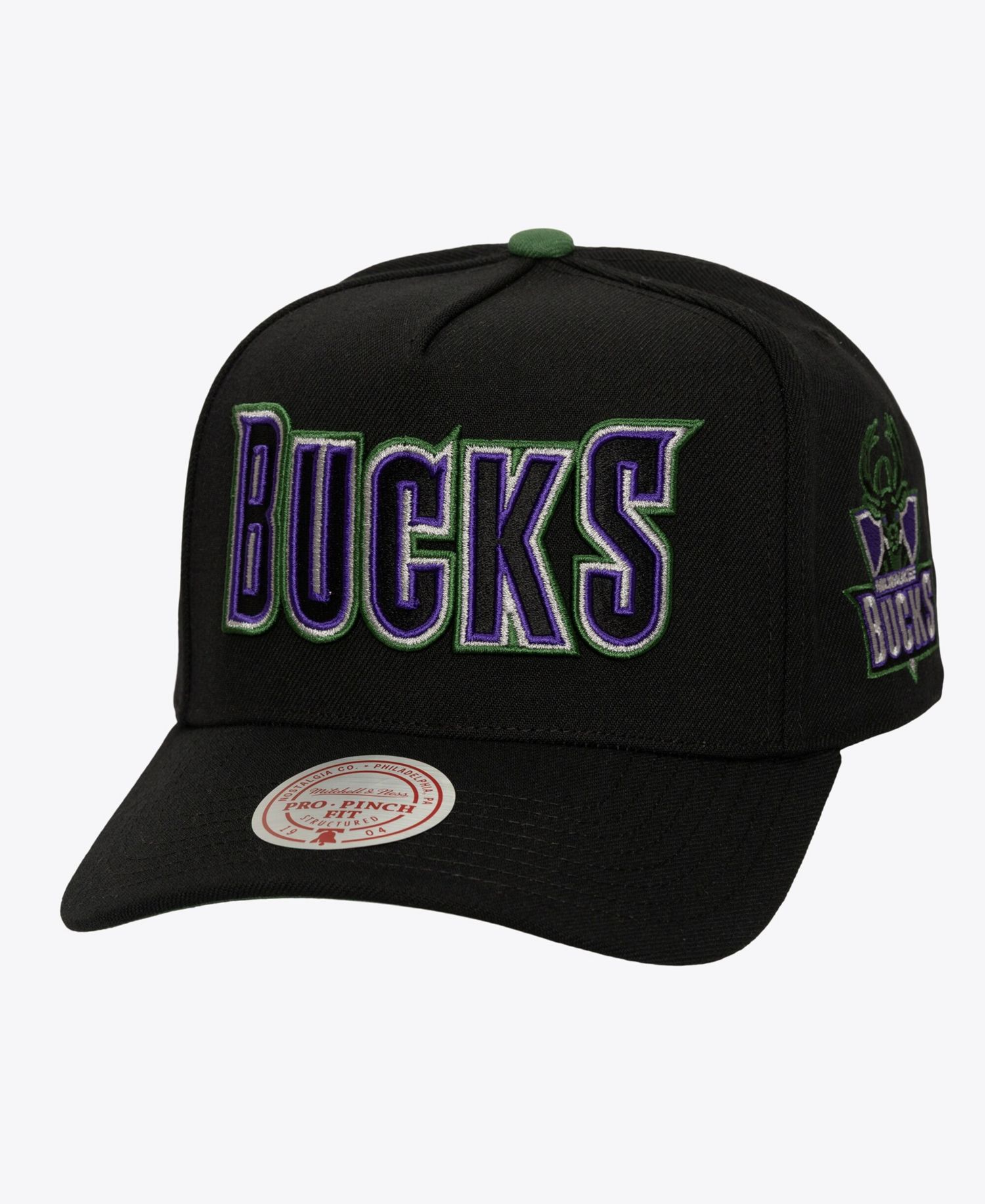Men's Black Milwaukee Bucks Class Act Pro Snapback Hat