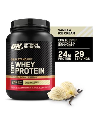 Gold Standard 100% Whey Protein Powder, Vanilla Ice Cream, 24g Protein, 2 Lb