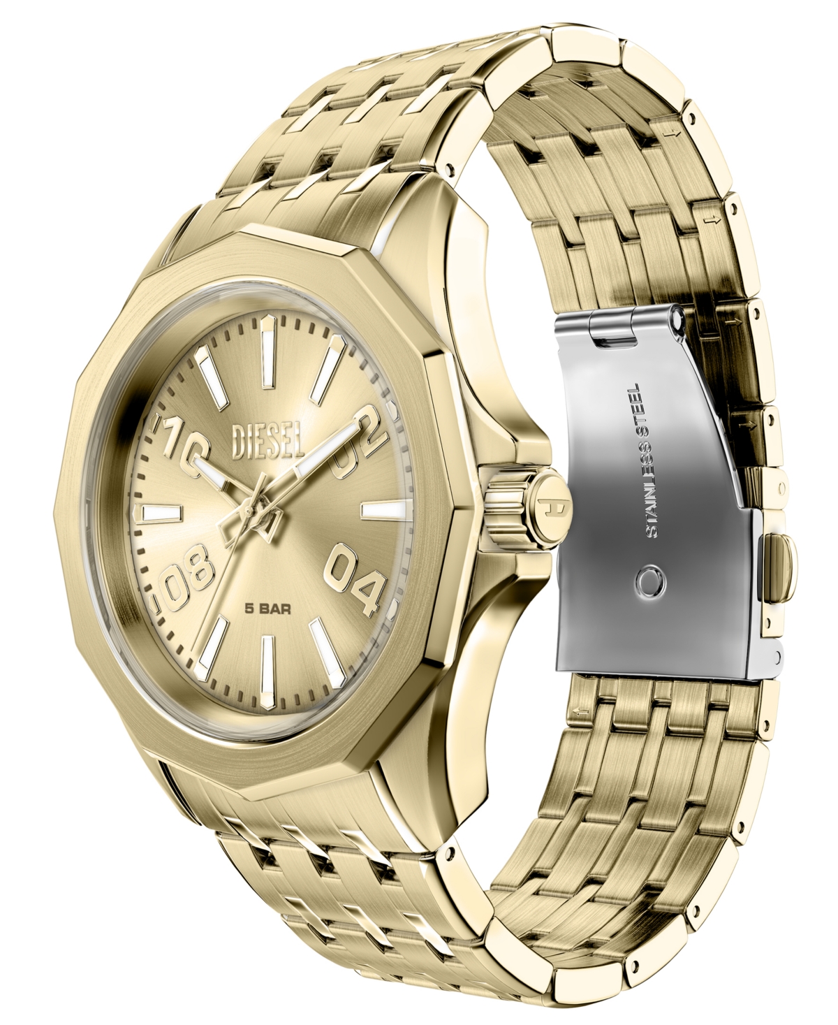Diesel Men's Stinger Quartz Gold Stainless Steel Watch 44mm