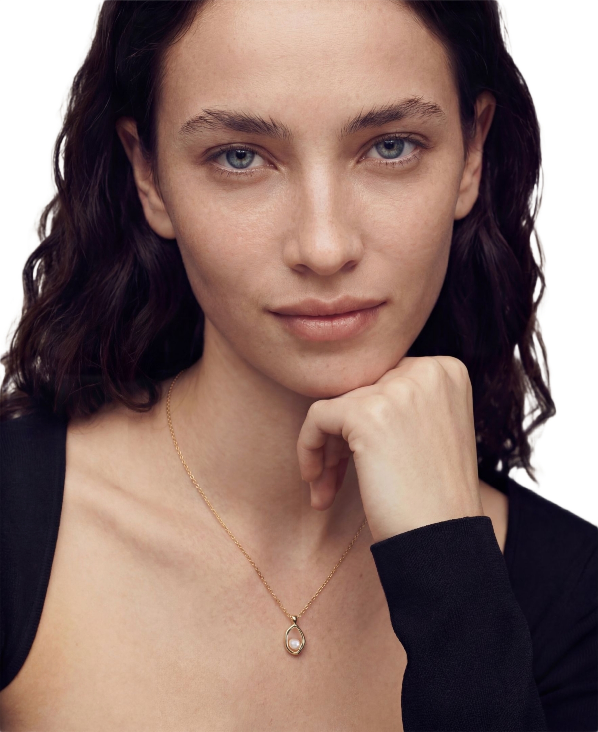 St. Moran Gold Natural Freshwater Pearl Mara Necklace