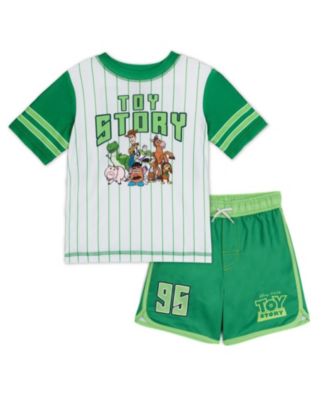 Boys Swimwear 2-Piece Rash Guard and Swim Trunks Set
