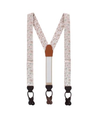 Men's Beach Get A Way Silk Novelty Button End Suspenders