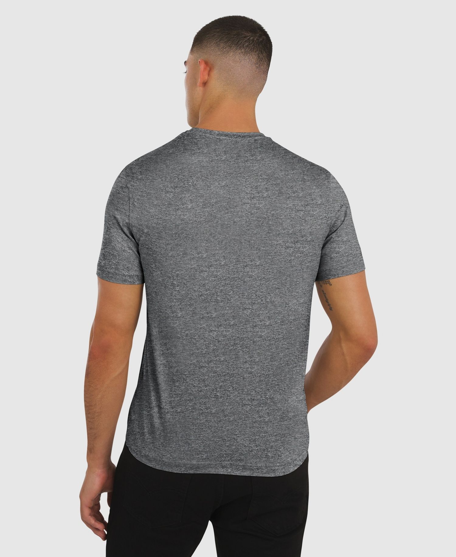 Men's Heather Black Georgia Bulldogs Four Down T-Shirt