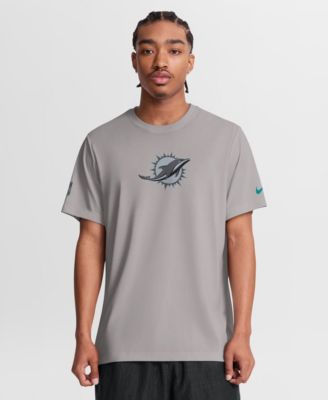 Men's Gray Miami Dolphins Sideline Lead The Charge Legend Dri-FIT T-Shirt