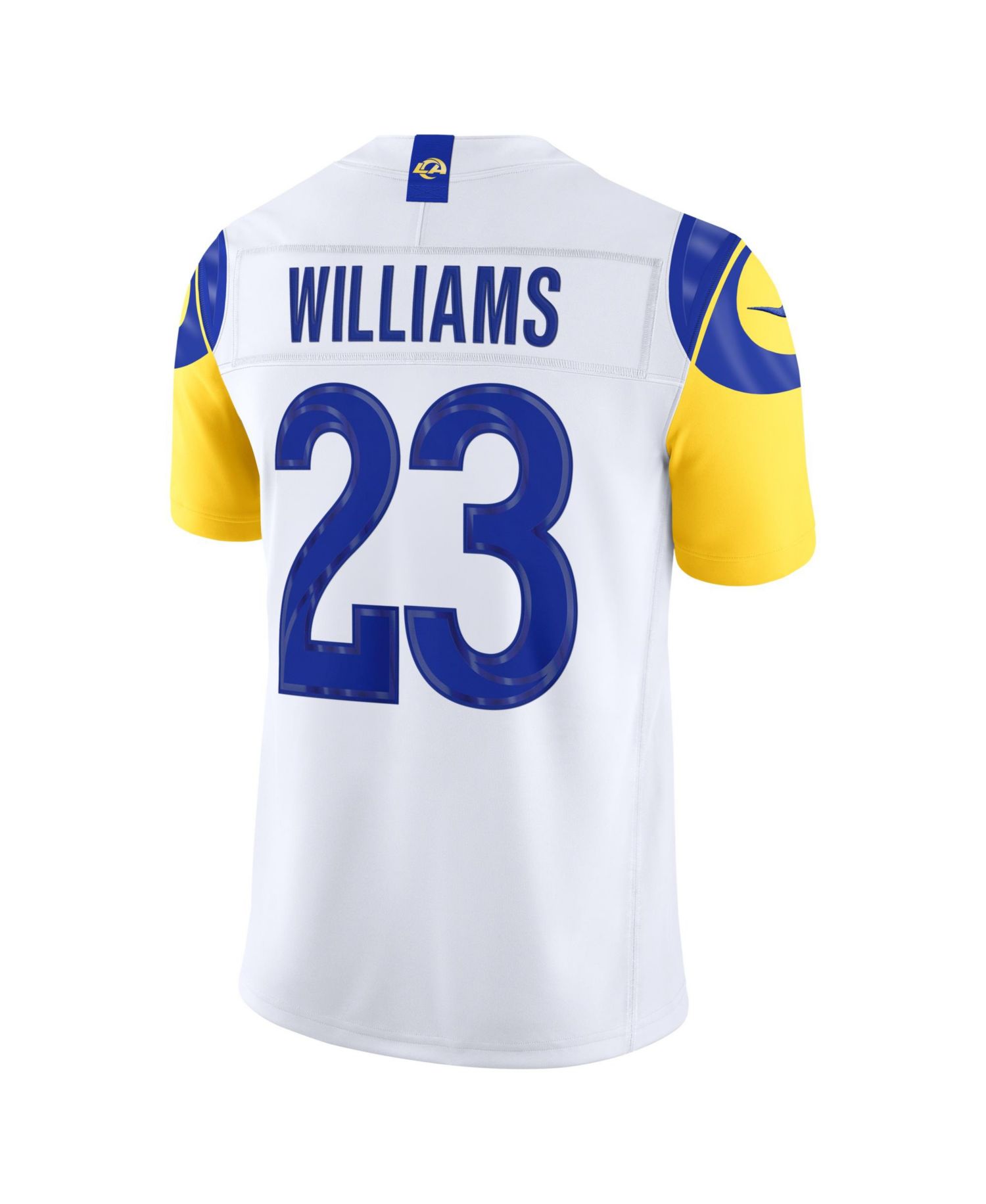Men's Kyren Williams White Los Angeles Rams Vapor F.U.S.E. Stitched Limited Jersey