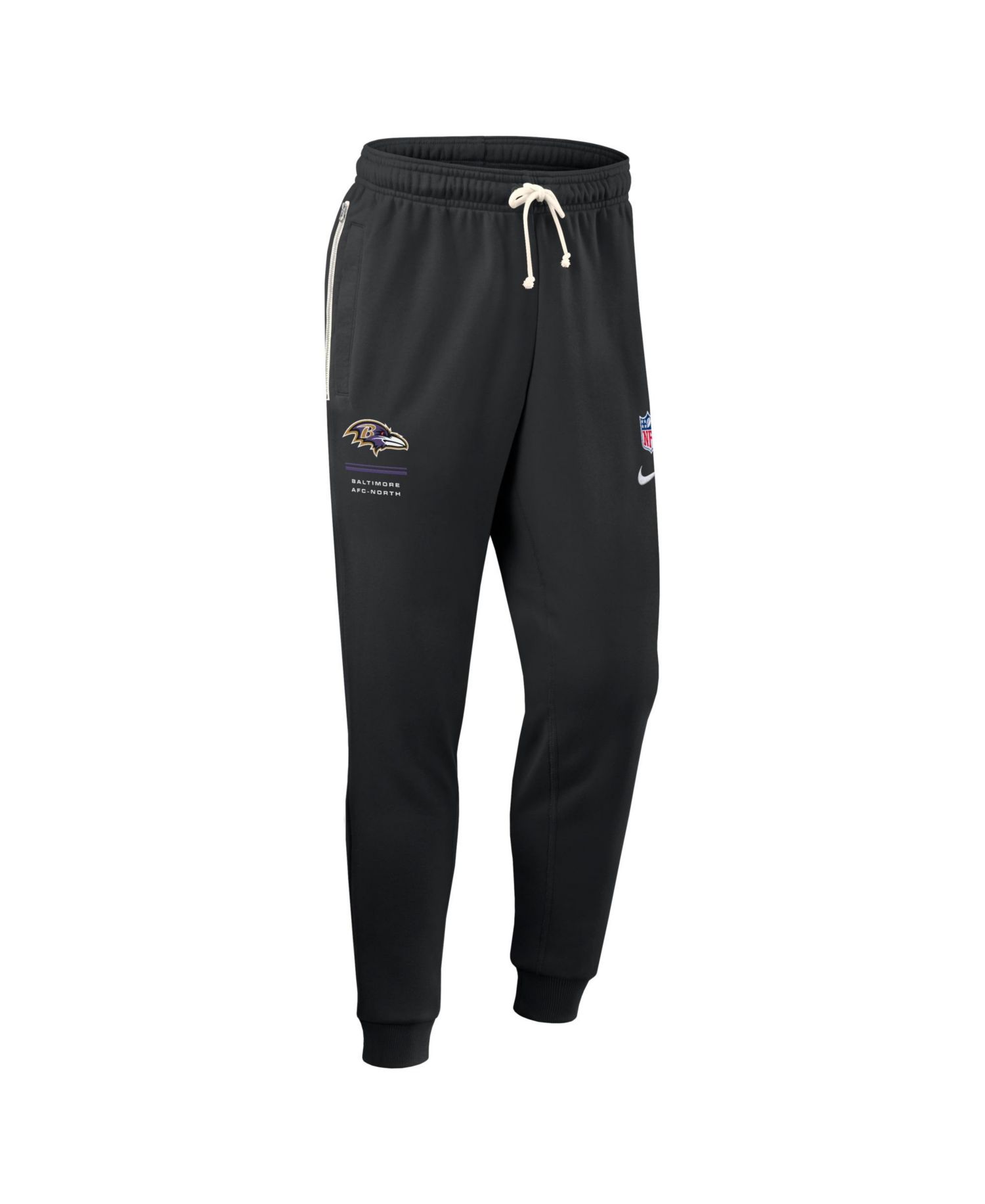 Men's Black Baltimore Ravens Sideline Standard Issue Dri-FIT Taper Pants