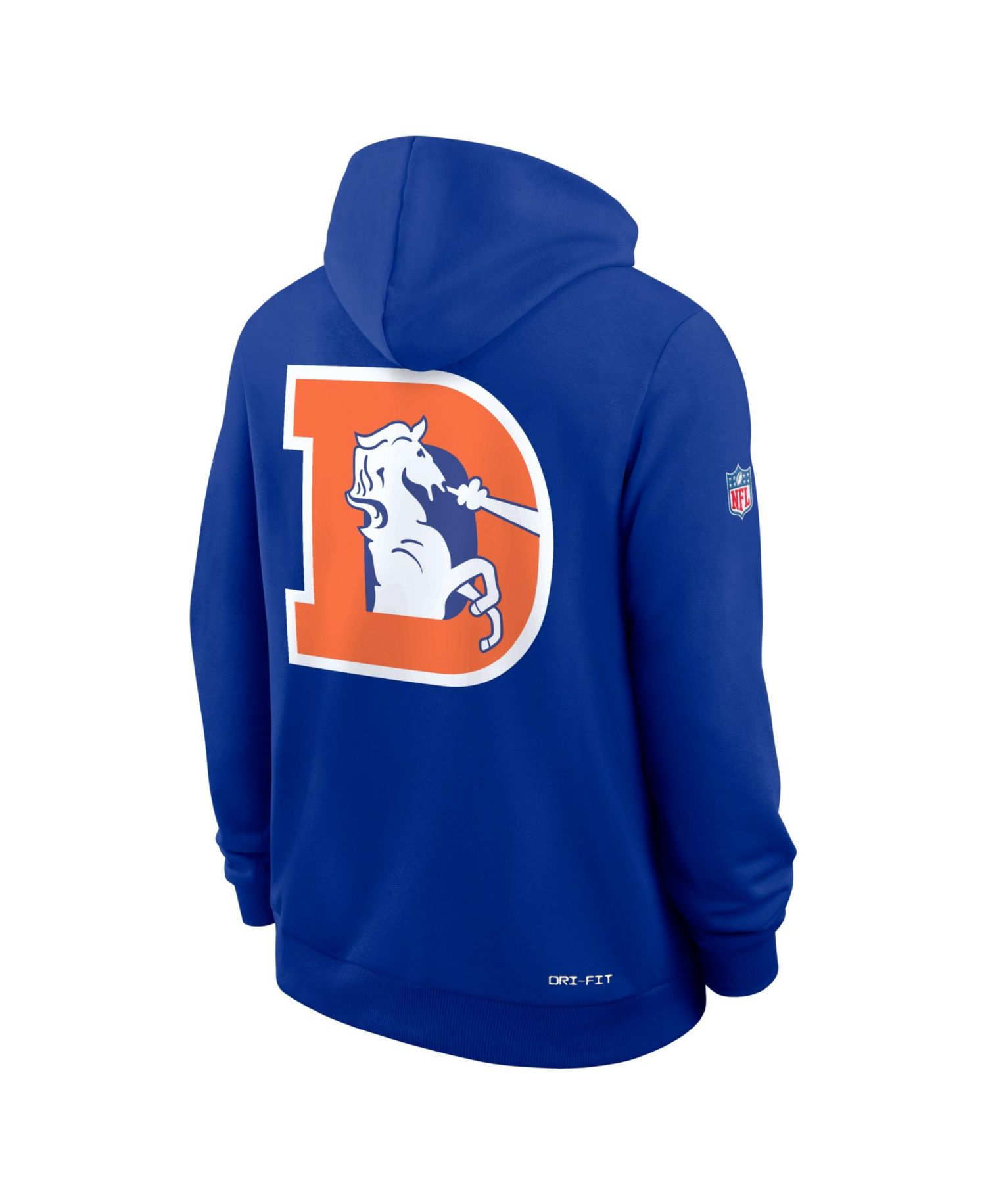Men's Royal Denver Broncos Alt Sideline Standard Issue Dri-FIT Hoodie