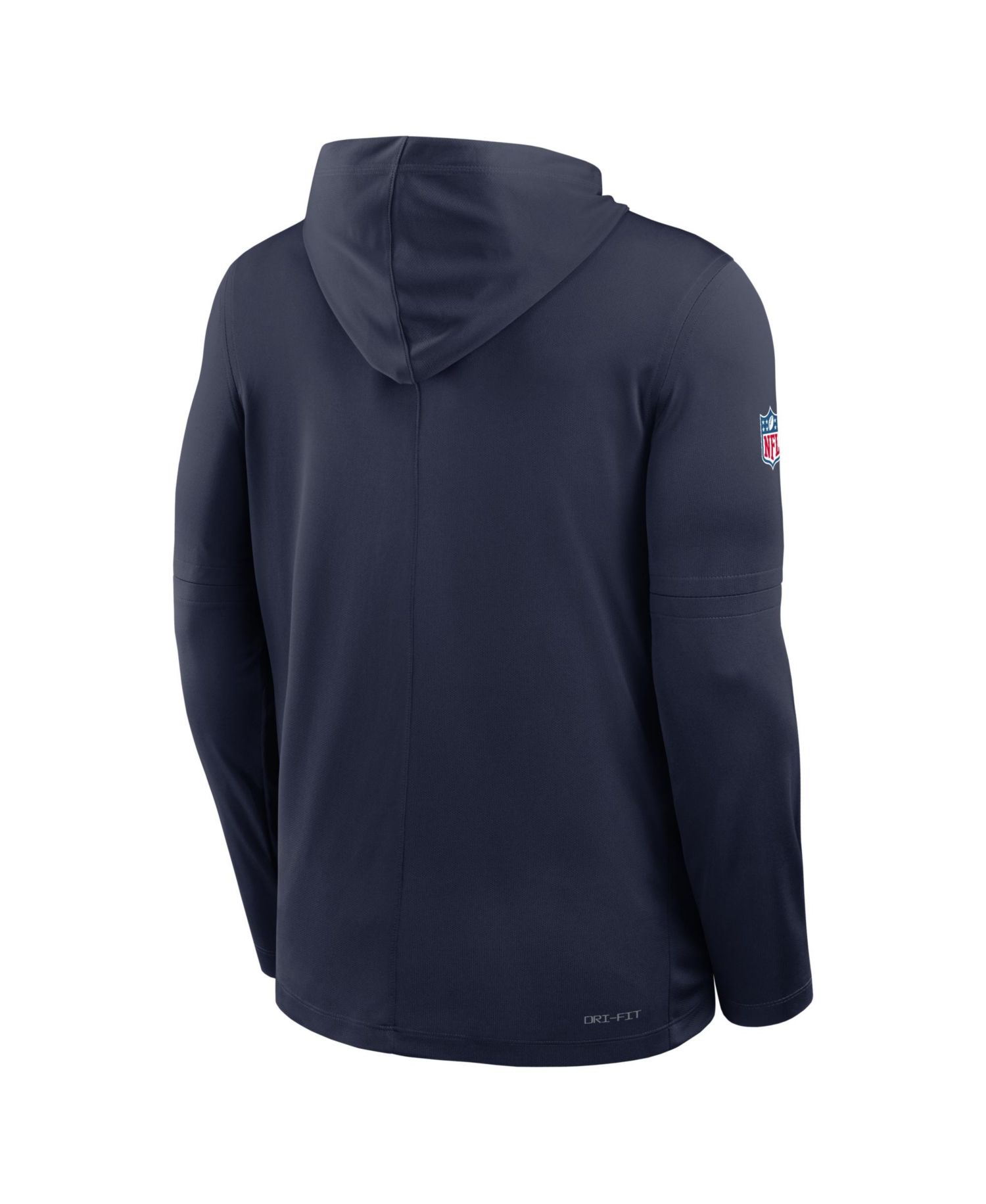 Men's Navy Los Angeles Chargers Sideline Dri-FIT Long Sleeve Hooded T-Shirt