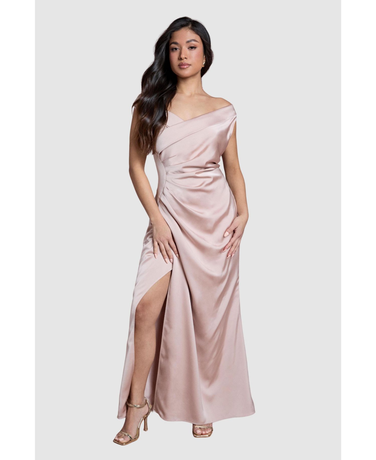 Women's Petite Bardot Maxi Dress