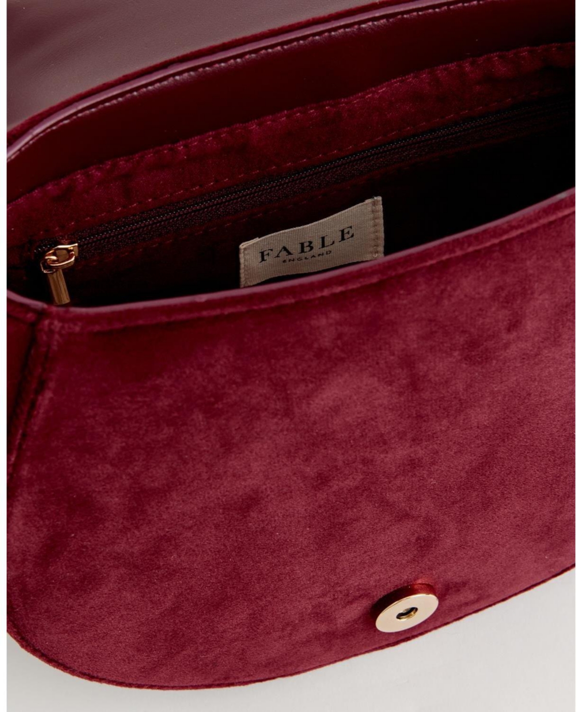 Fable England Fox And Mushroom Embroidered Saddle Bag