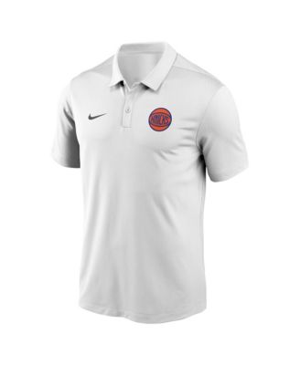 Men's White New York Knicks Dri-FIT Victory Polo