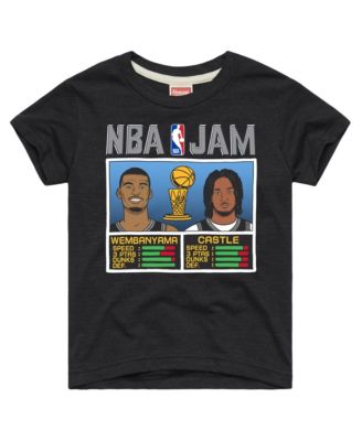 Toddler Victor Wembanyama Stephon Castle Charcoal San Antonio Spurs NBA Jam Tri-Blend T-Shirt