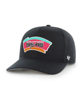 Men's Black San Antonio Spurs Hardwood Classics Hitch Adjustable Hat