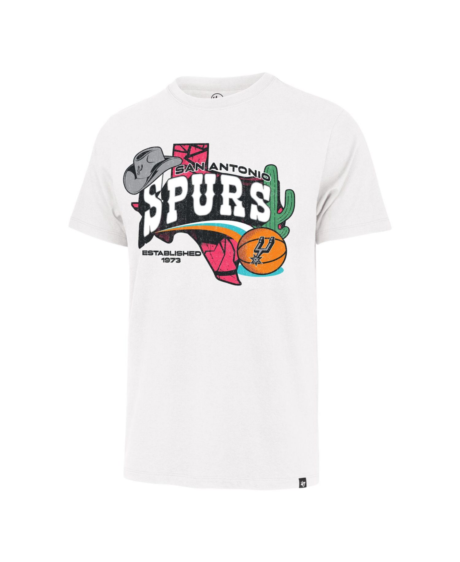 Men's White San Antonio Spurs Big & Tall Franklin T-Shirt