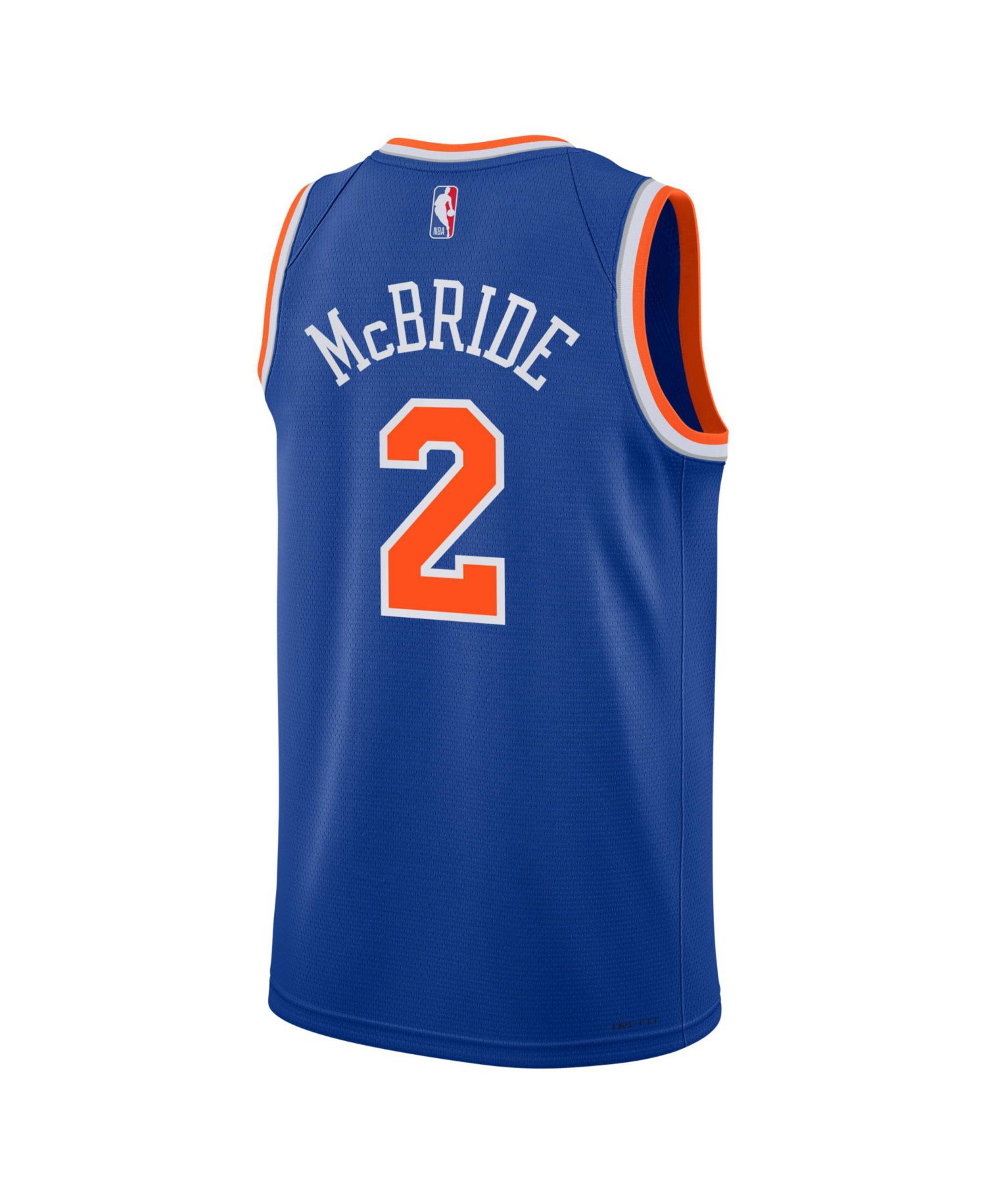 Big Boys and Girls Miles McBride Blue New York Knicks Swingman Jersey - Icon Edition