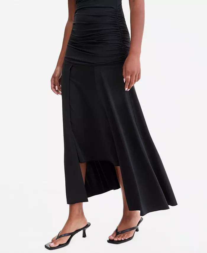 Women's Ruched Cap-Sleeve Midi Dress - thumbnail 3