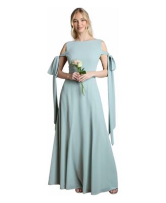 Women's Bow Sleeve Maxi Dress