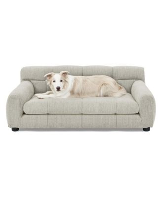 Bark Stylish Mid-Century Pet Couch for Large Dogs, Durable Woven Fabric and Joint Support Cushion