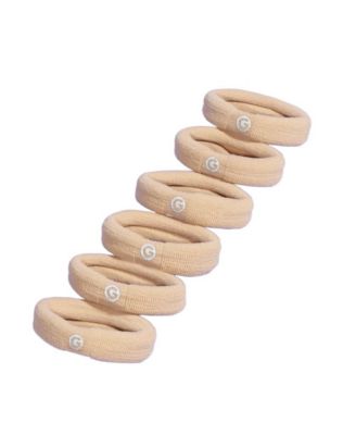 Thick Hair Extra Stretch Bands - Patent-Pending Design for Maximum Hold - Premium Ties for Thick and Curly Hair - 6 Pack
