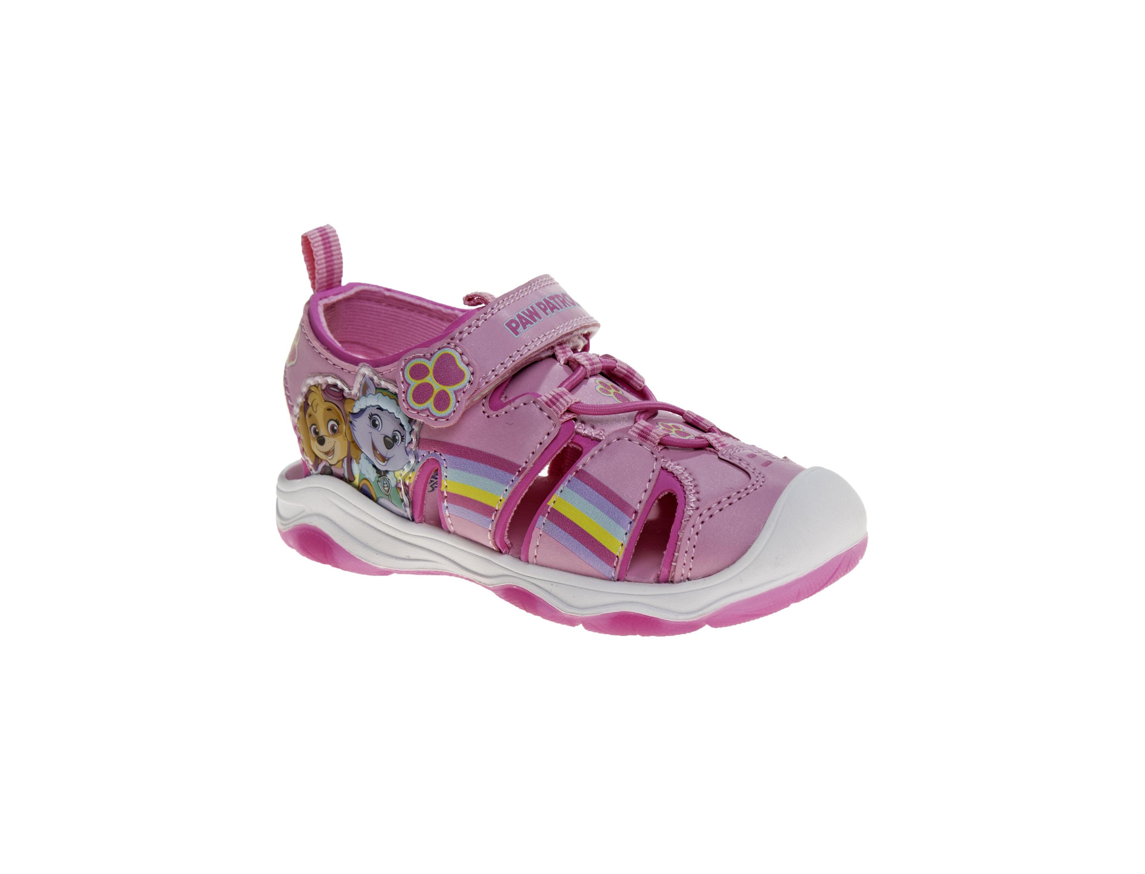 Nickelodeon Big Girls Paw Patrol Hook & Loop Closed Toe Sport Sandals (6-12)Protection Outdoor Ready Durable