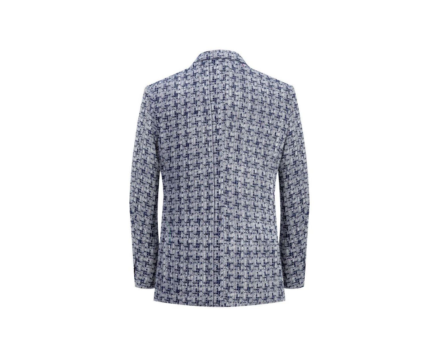 Men's Slim Fit Hound tooth Brocade Blazer