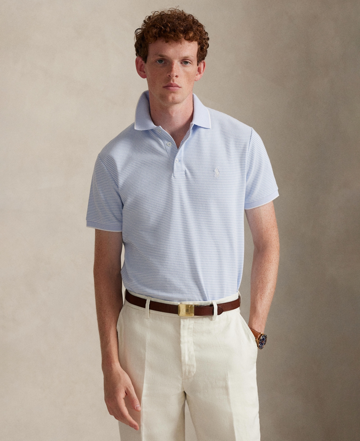 Polo Ralph Lauren Men's Classic-Fit Stretch Oxford Mesh Shirt