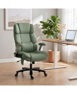 400LBS Office Chair with Airbag Lumbar Support, Desk Chair
