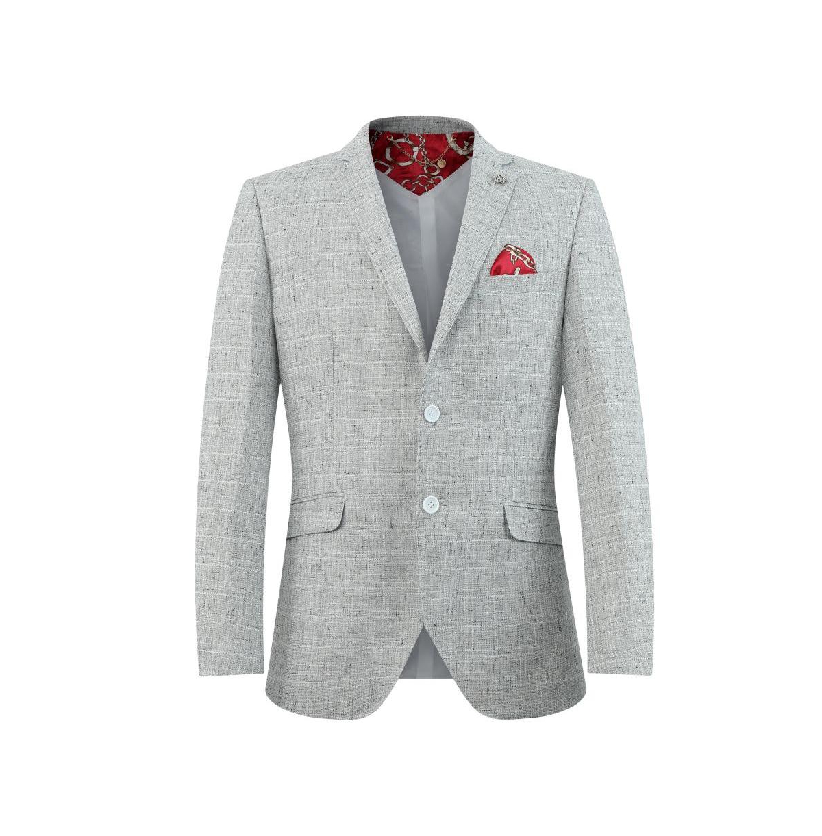 Elie Balleh Men's Slim Fit Melange Sports Coat Jacket