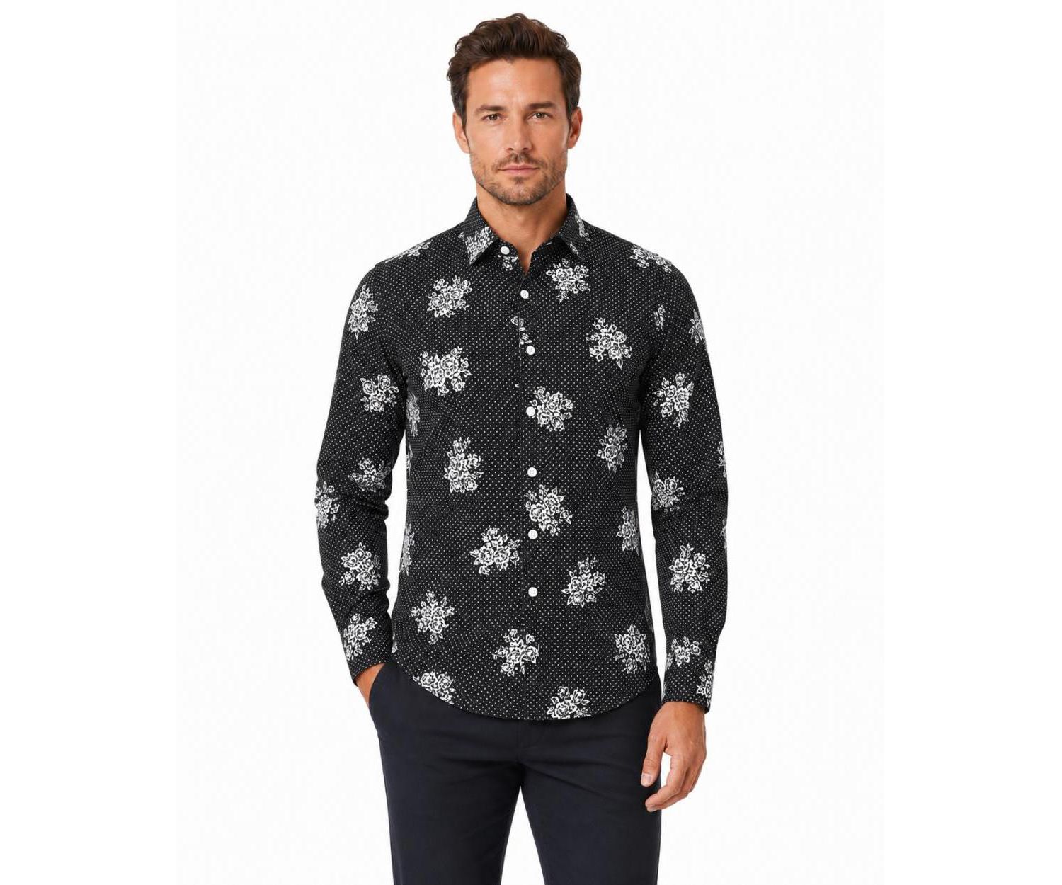 Men's Slim Fit Button-Down Shirt