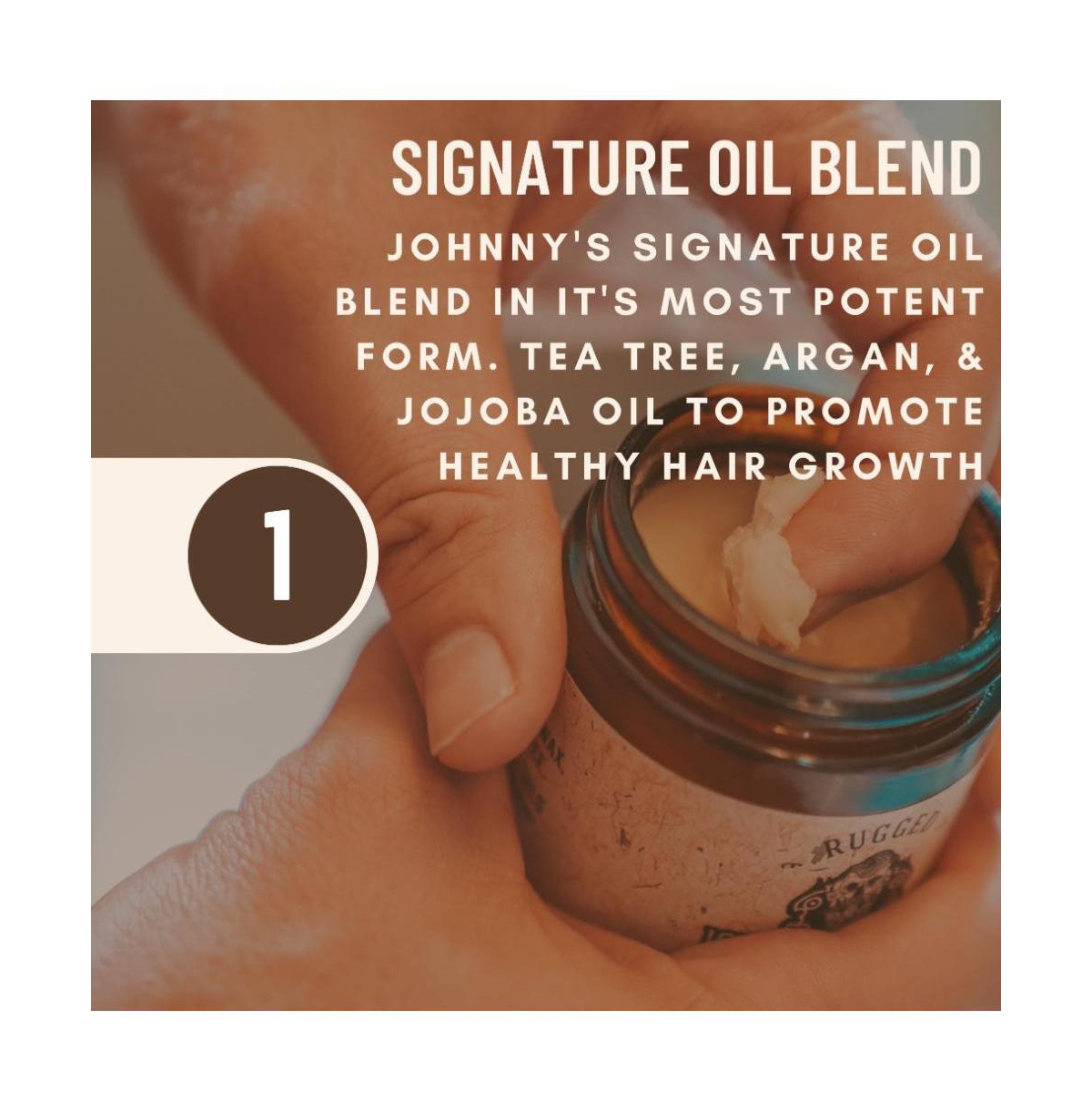 Johnny Slicks Oil Based Pomade | Low to Medium Hold and High Shine Finish | 4 oz | Rugged Scent