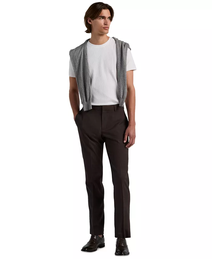 Men's Modern-Fit Sharkskin Dress Pants - thumbnail 10