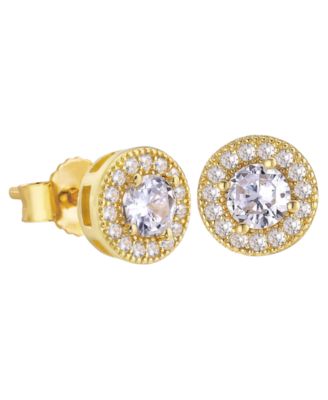 Men's Cubic Zirconia Iced Stud Earrings
