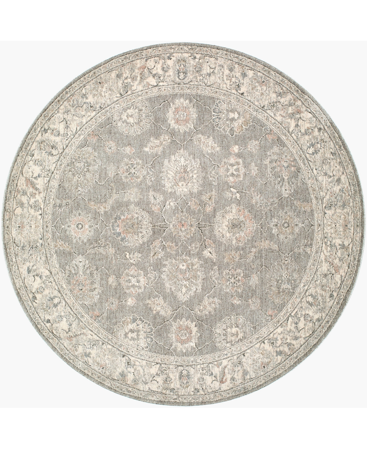 Livabliss Poetry 5'3" x 5'3" Round Area Rug