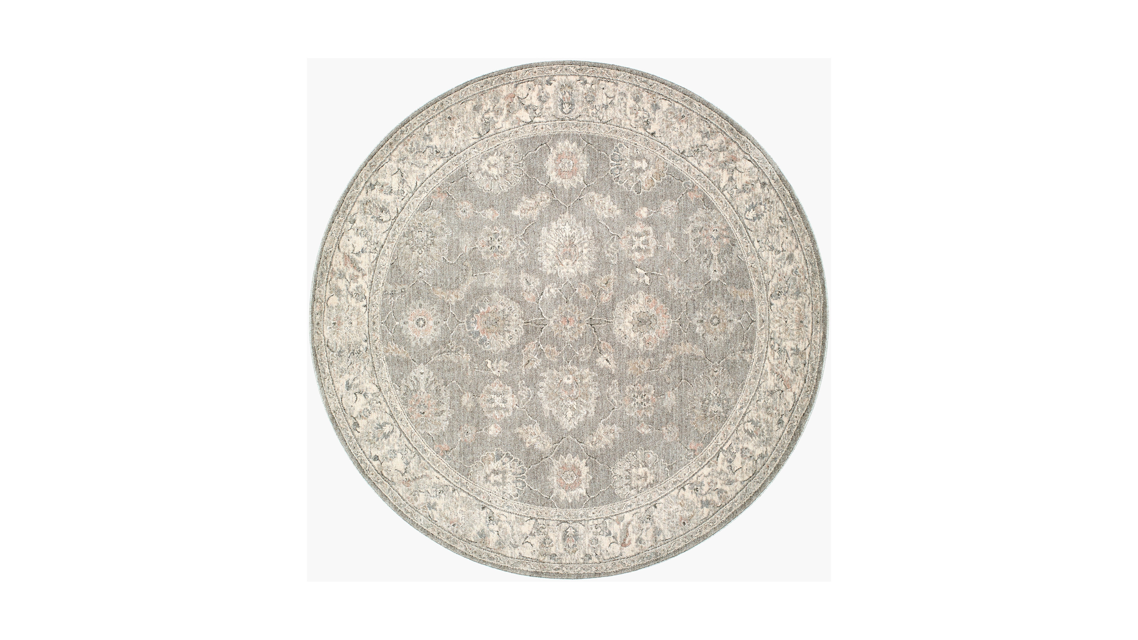 Livabliss Poetry 627332 5'3" x 5'3" Round Area Rug