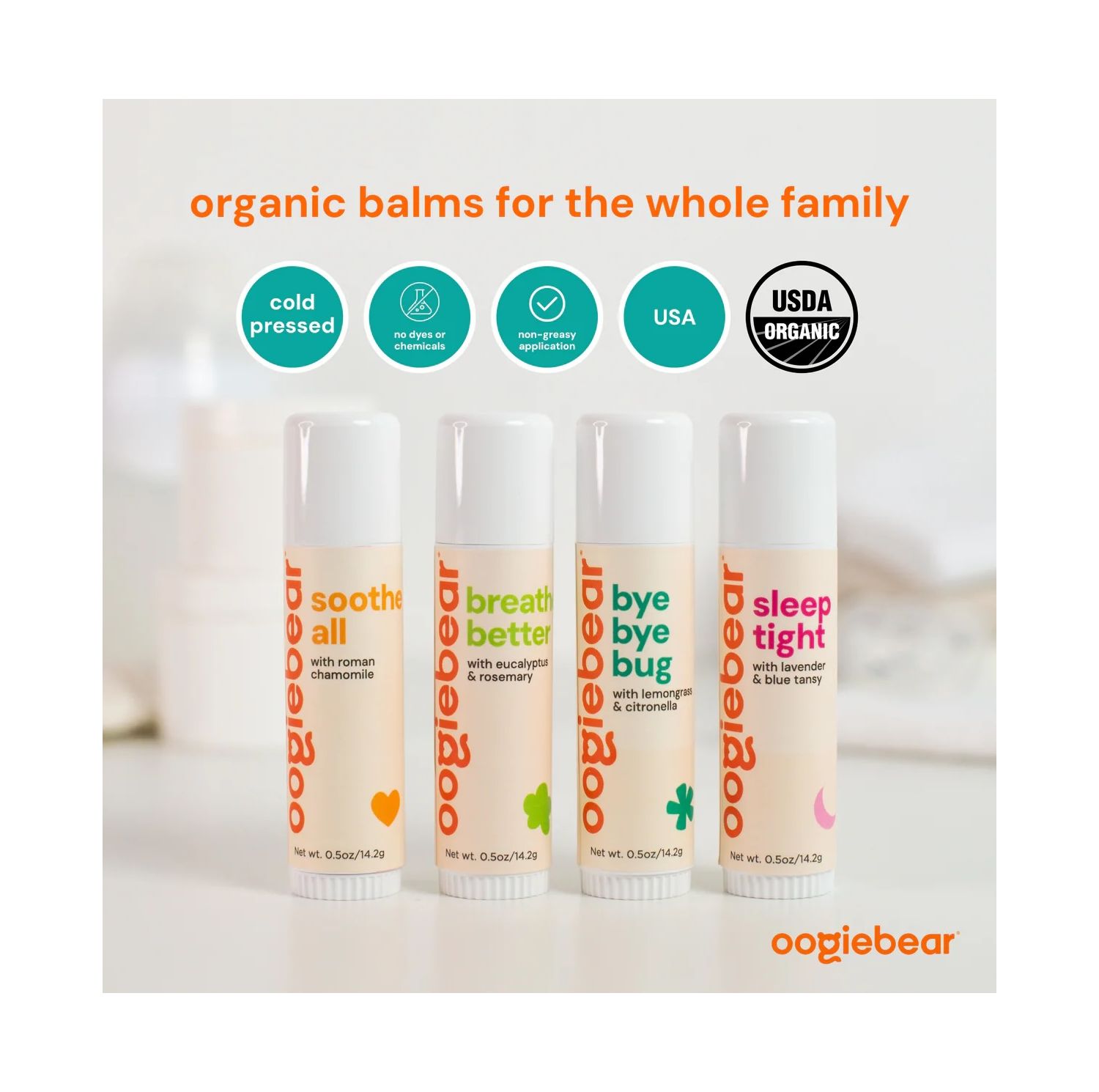 Baby 4-Pack Organic Balm Collection
