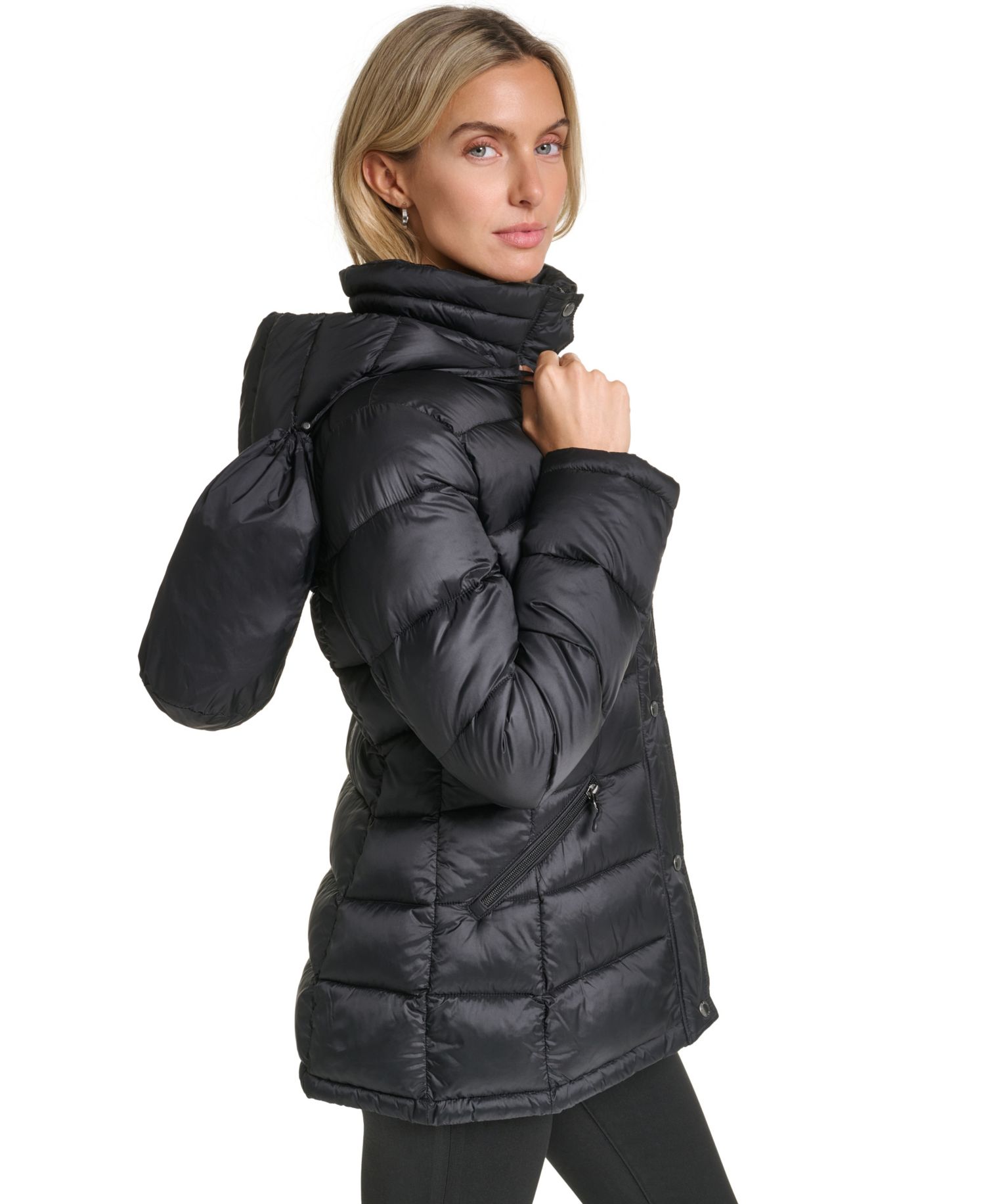 Women's Packable Hooded Puffer Coat