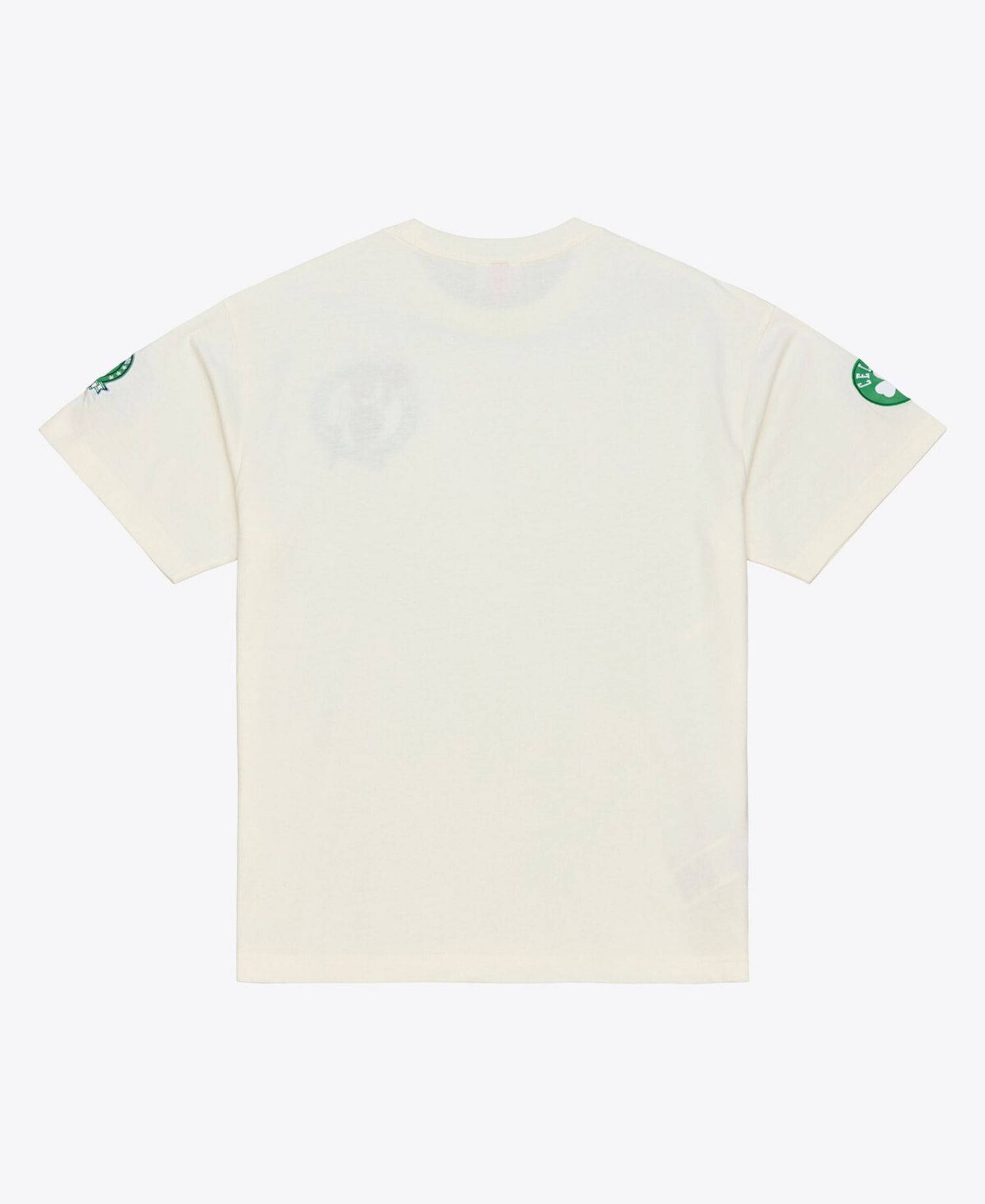 Men's Cream Boston Celtics Hardwood Classics Chainstitch Premium T-Shirt