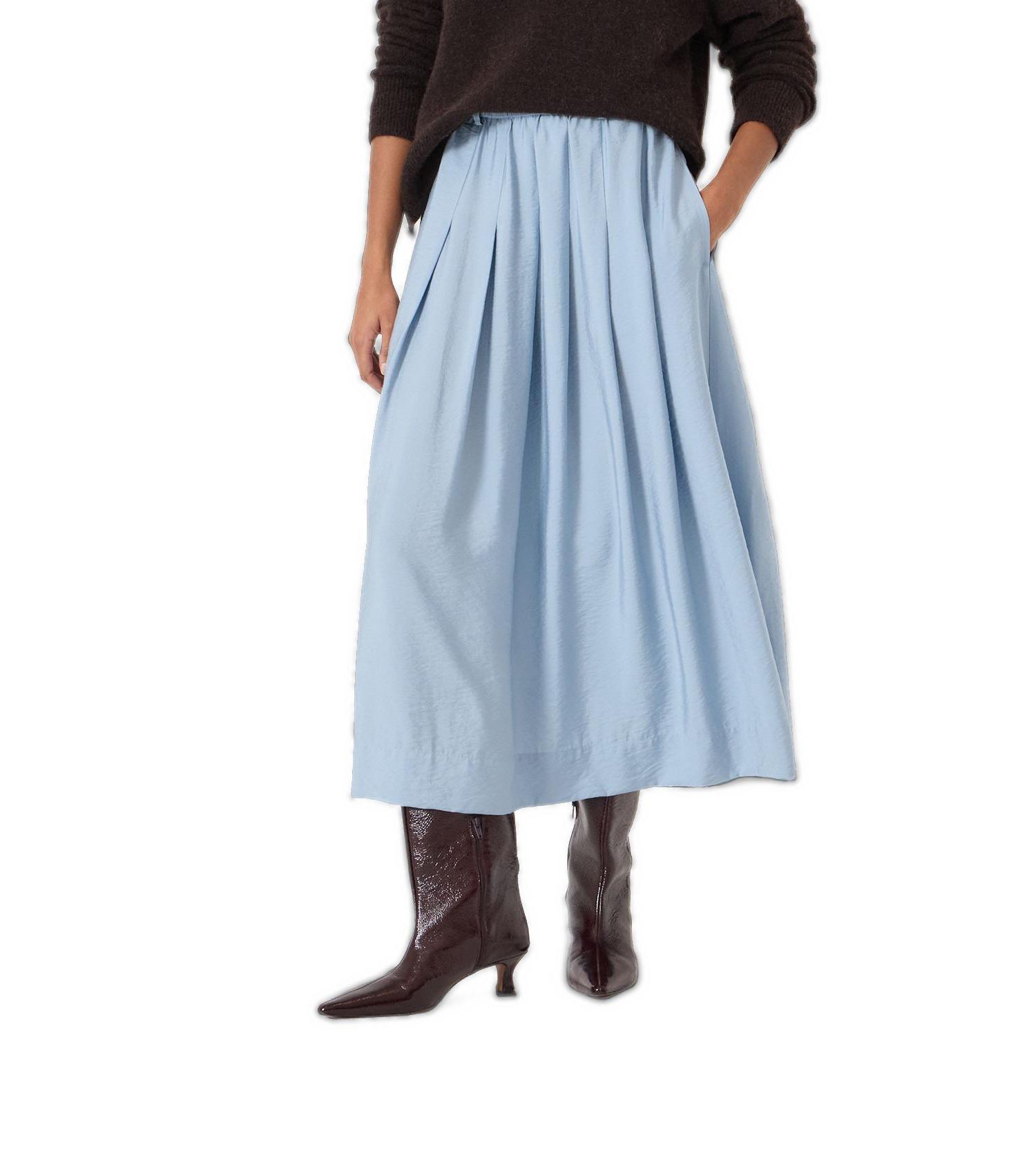 Women's Ivy Pleated Air Flow Midi Skirt