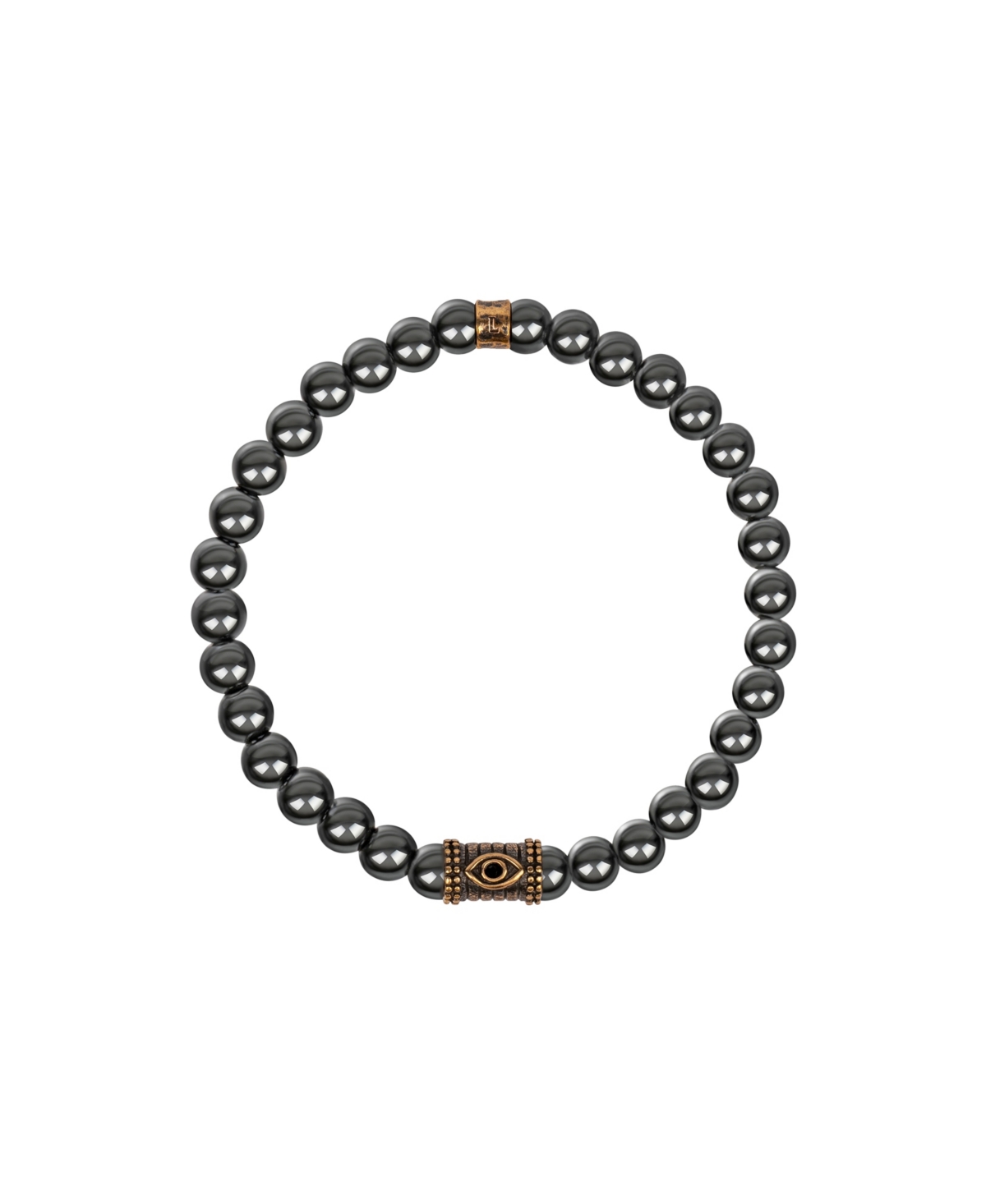 Karma and Luck Spiritual Fortress - Hematite Evil Eye Charm Bracelet