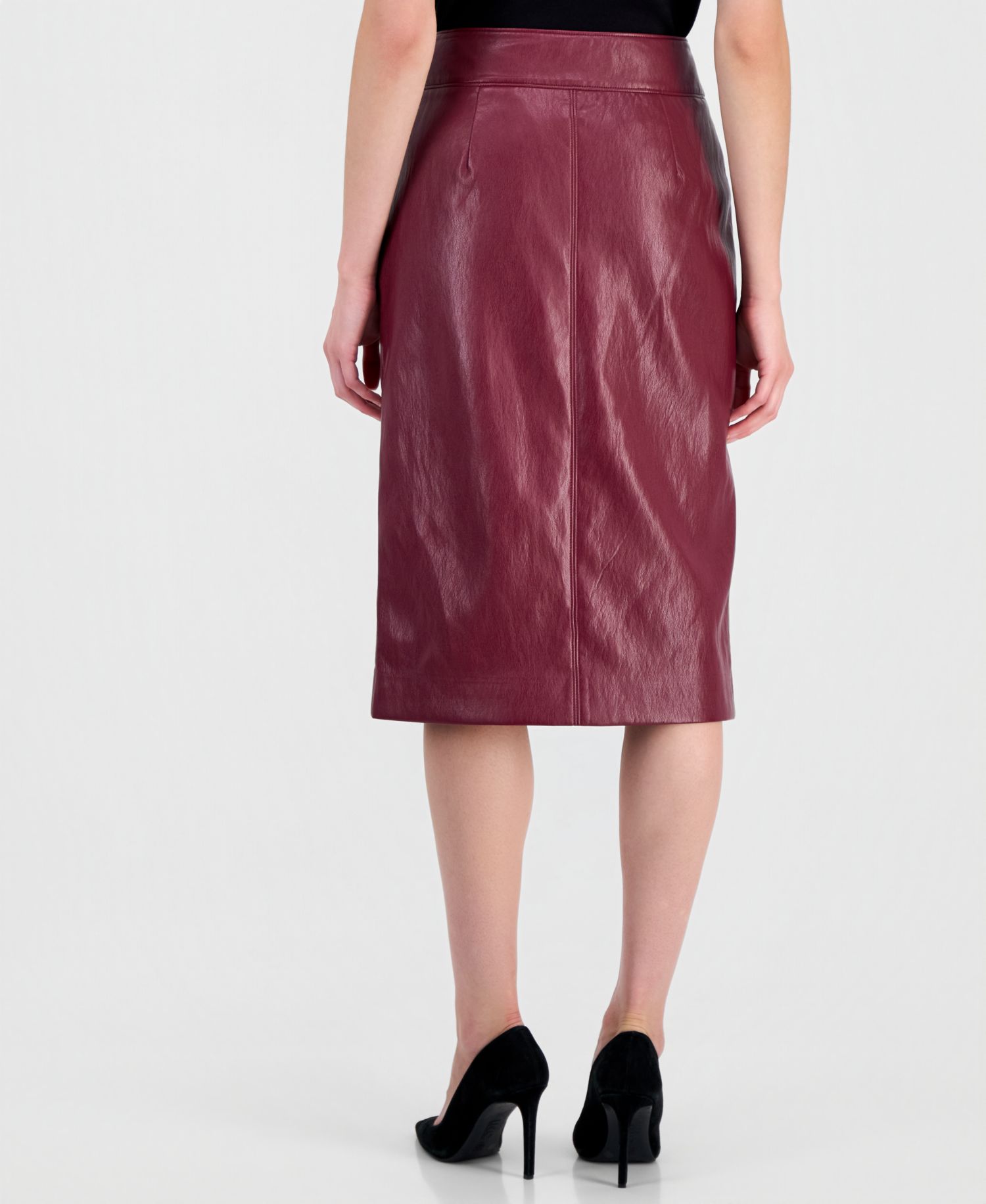 Women's Midi Pencil Front-Slit Skirt