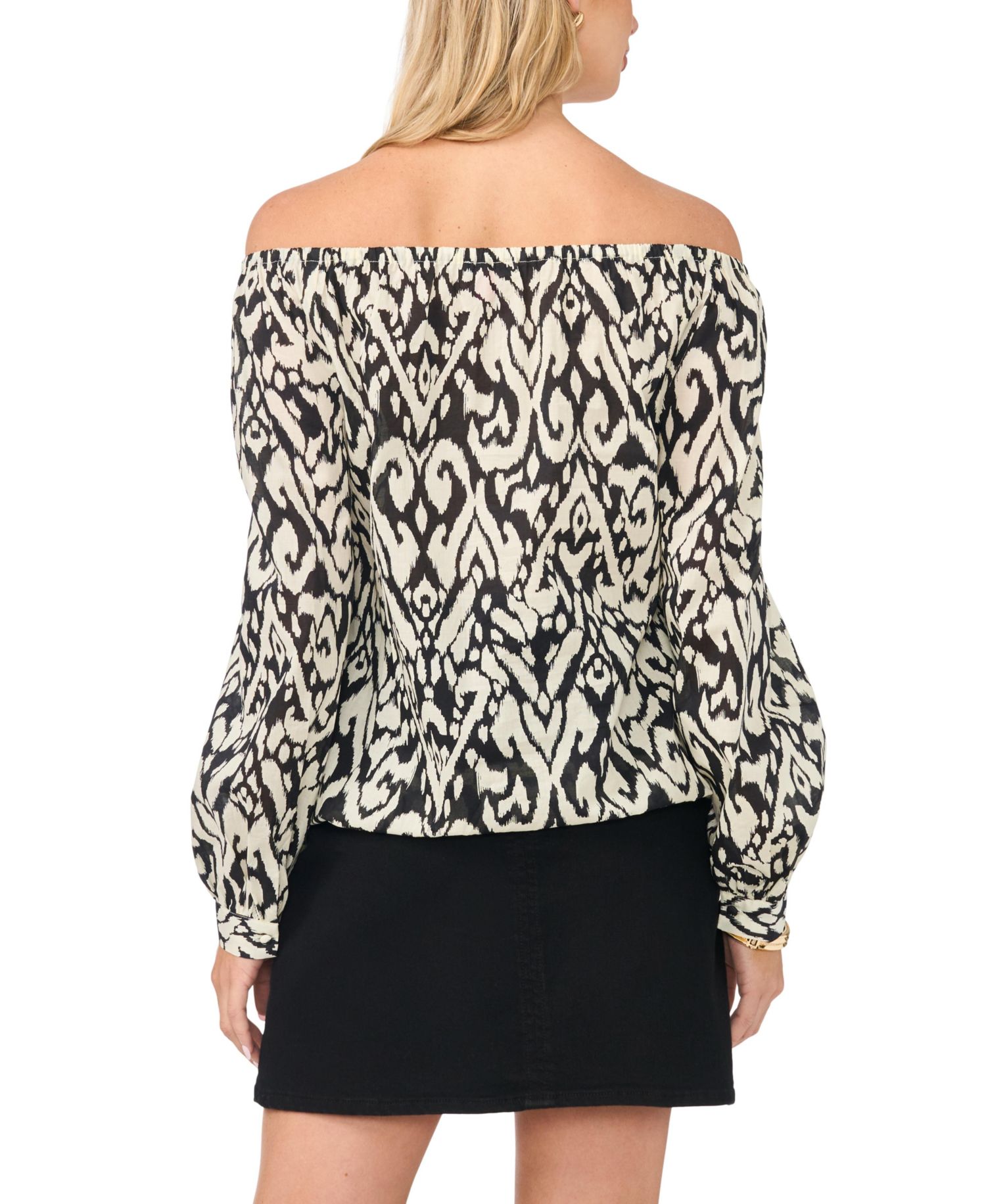 Women's Off-The-Shoulder Long-Sleeve Blouse