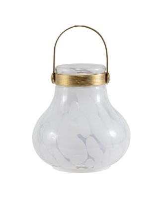 Allsop Home  & Garden, Moondrop Lantern - Rechargeable Glass LED Lantern