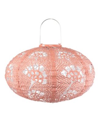 Stella Luxe Oval Yarrow Clay LED Lantern (Battery Powered)
