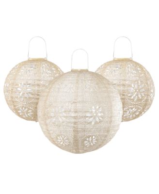 Stella Luxe Pearl Boho Battery-Powered Lantern 3-pack
