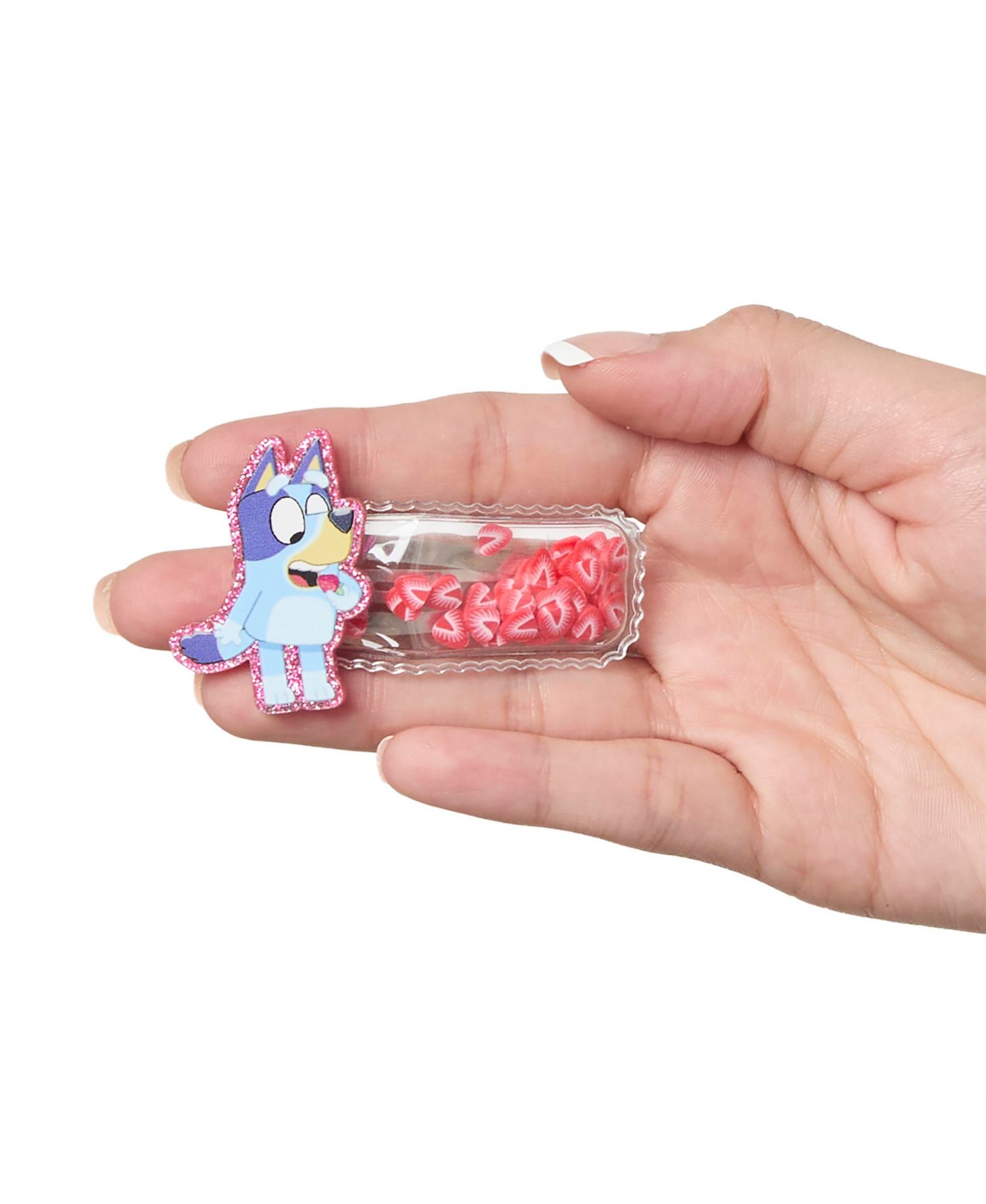 Hair Clip 6-Piece Set Official License, Snap Back Shaker Hair Clips, Bluey Accessories