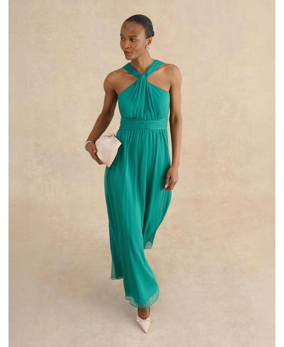 Hobbs London Women's Marilyn Satin Maxi Dress