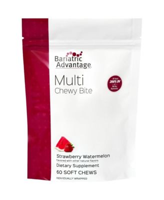 Multi Chewy Bite Soft Chew Multivitamin for Bariatric Surgery Patients Chewable Multivitamin with Folic Acid 60 Count