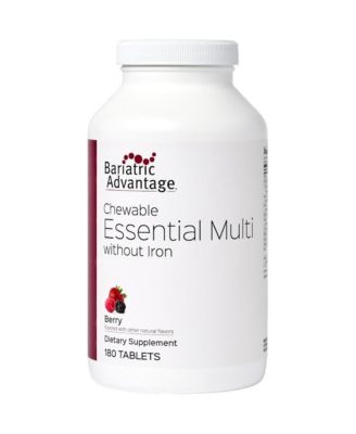 Chewable Essential Multivitamin Without Iron 200 DV of Key Nutrients Trace Mineral Support Multivitamins for 180 Count